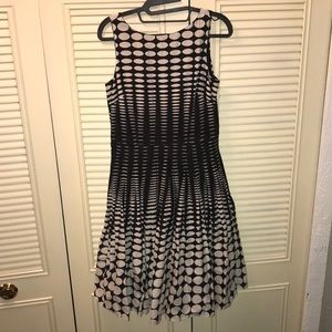 Vintage black and white dress